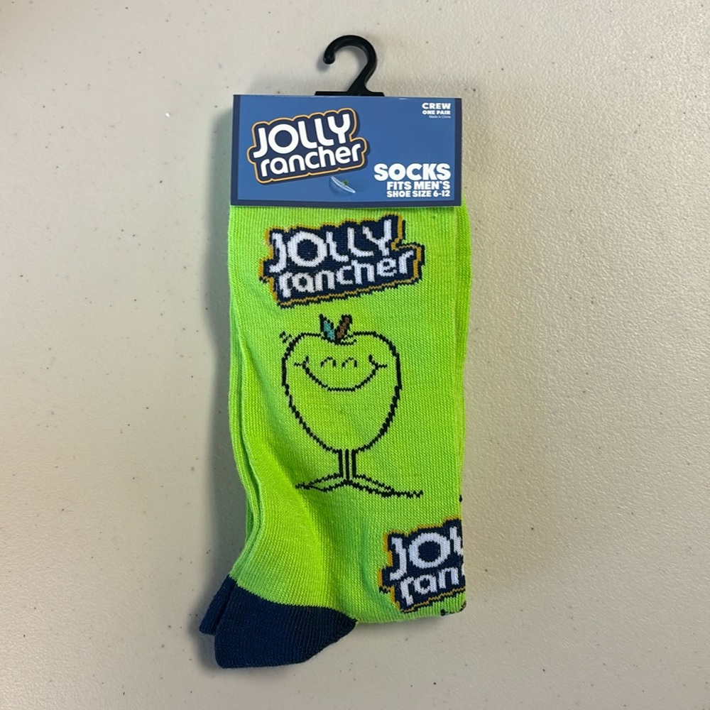 Green Apple Jolly Rancher Socks